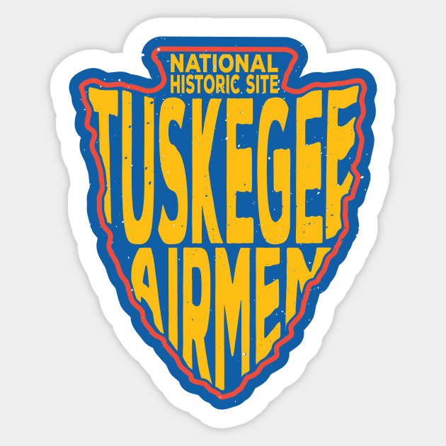 Tuskegee Airmen National Historic Site name arrowhead Sticker by nylebuss